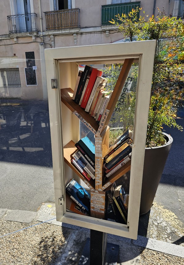 L&rsquo;arbre à livre de la Place Jaumes à Montpellier&nbsp;(34)