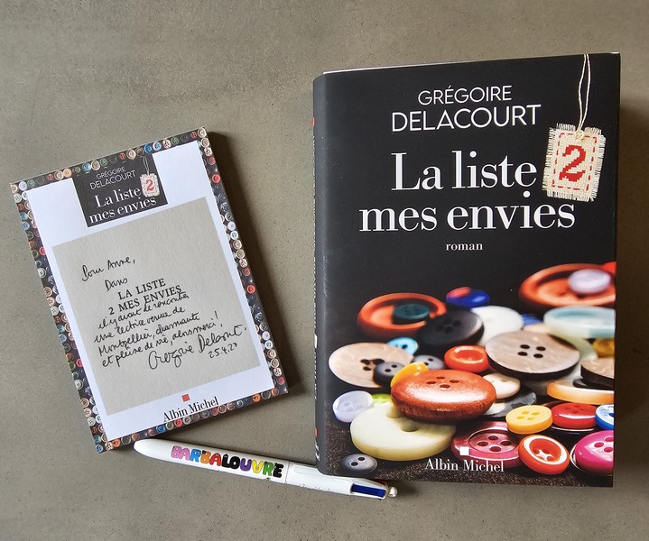 Chronique lecture : La liste 2 mes envies de Grégoire Delacourt + soirée&nbsp;dédicace
